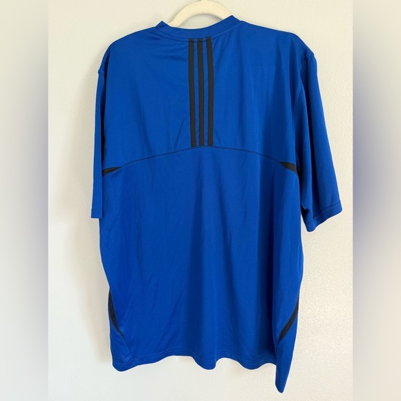 Adidas Men's Vibrant Blue Short Sleeve Tee Size XL - Picture 4 of 4